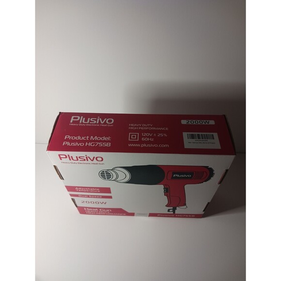Plusivo Heat Gun New in Box Heavy Duty Electric, 2000W Tool Hobby Garage Art - Picture 4 of 6